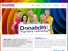Tablet Screenshot of donatello.sk